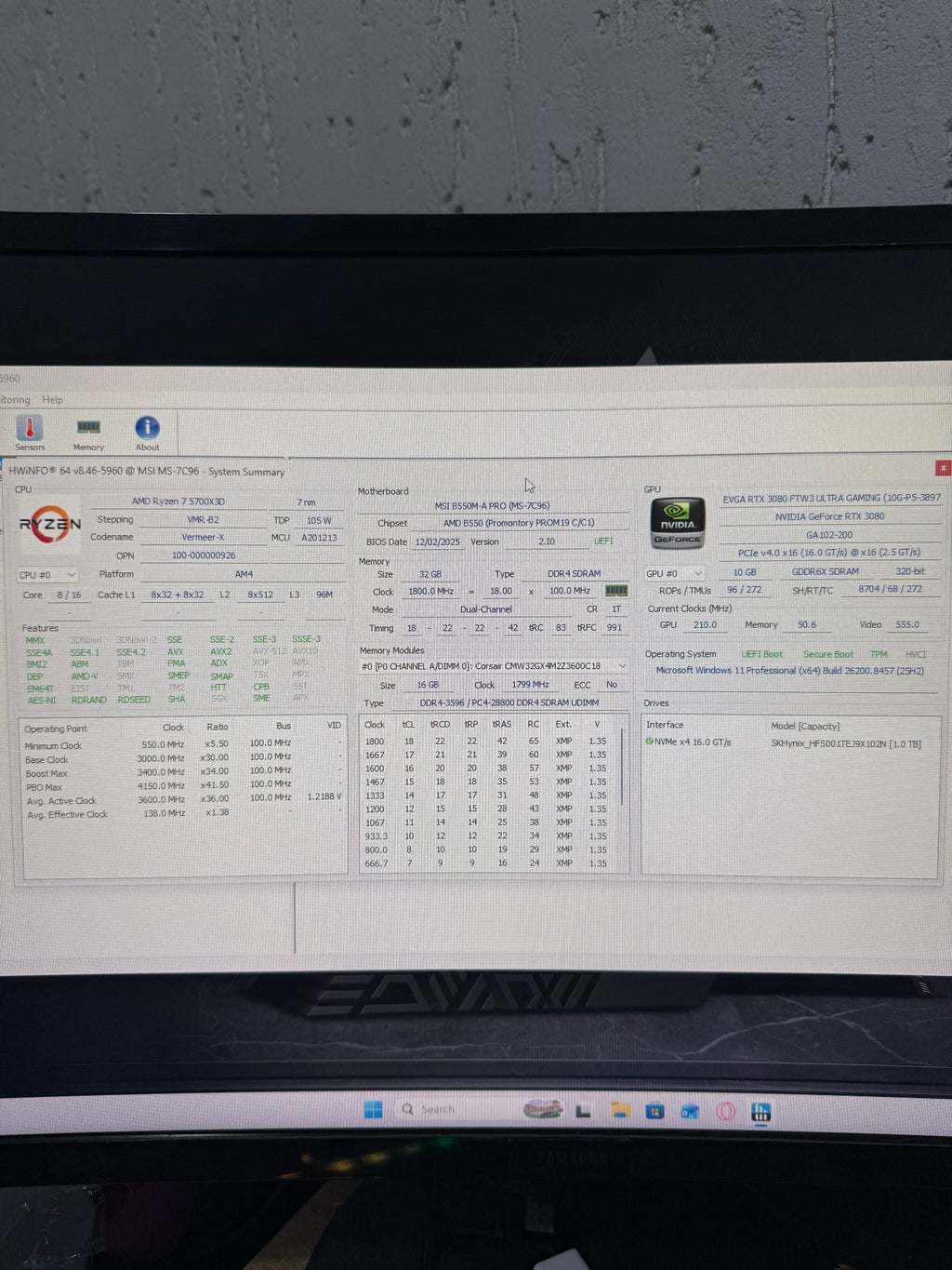 Ryzen 7 5700X3D | EVGA RTX 3080 10GB 1440P Gaming PC