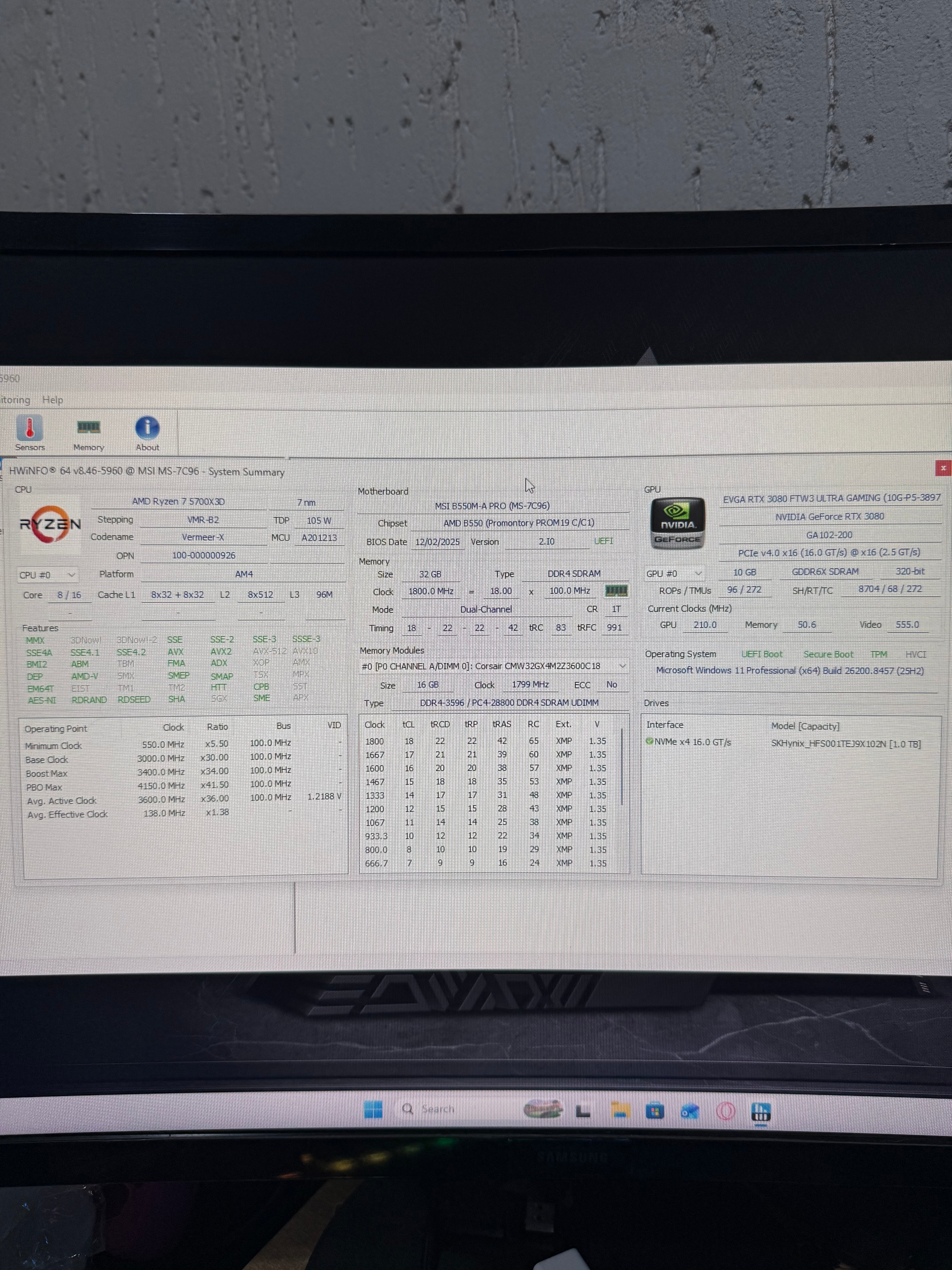 Ryzen 7 5700X3D | EVGA RTX 3080 10GB 1440P Gaming PC