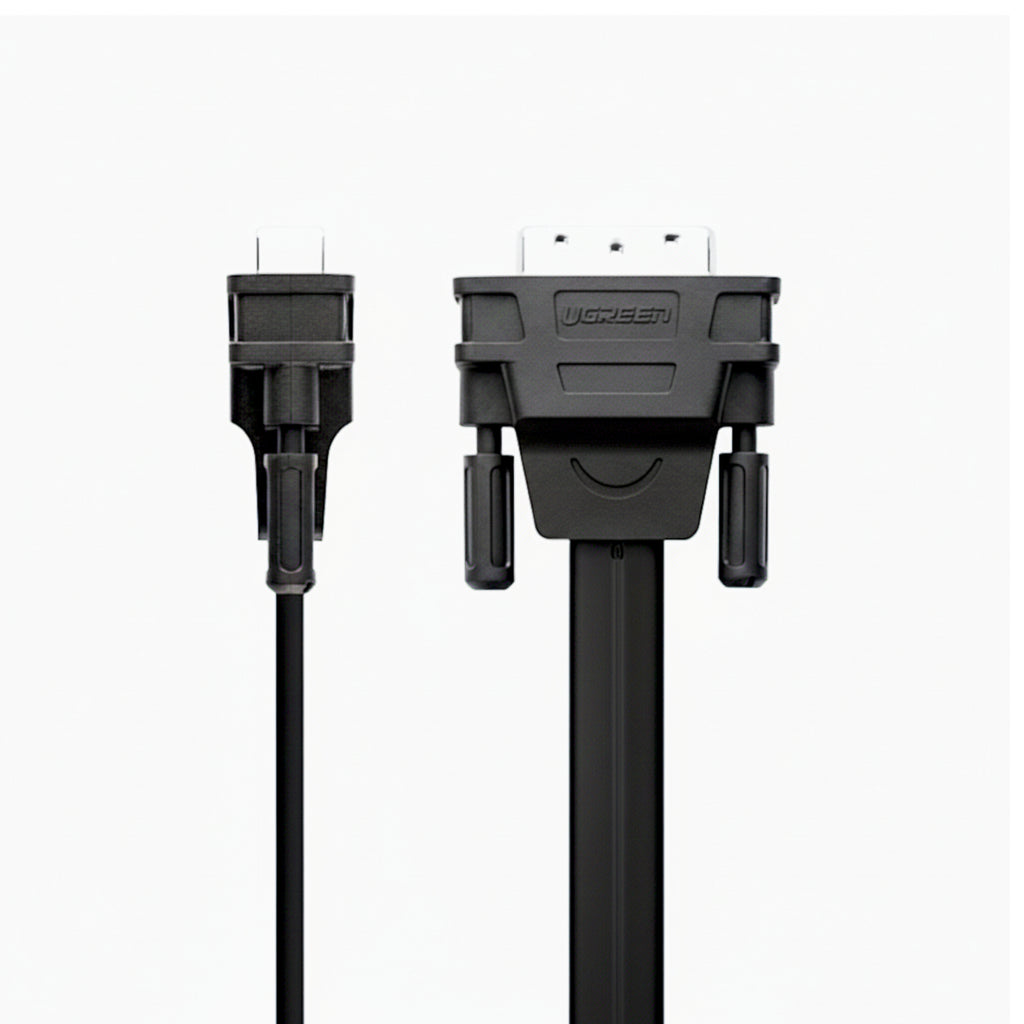 UGREEN DVI-D 24+1 to VGA Active Video Adapter (Male to Female) – Black