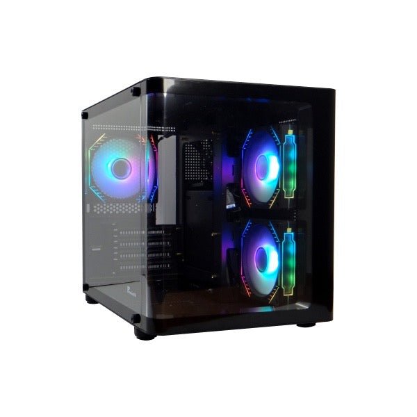 PremiumSun C916BS Gaming Case Including 3 ARGB Fans