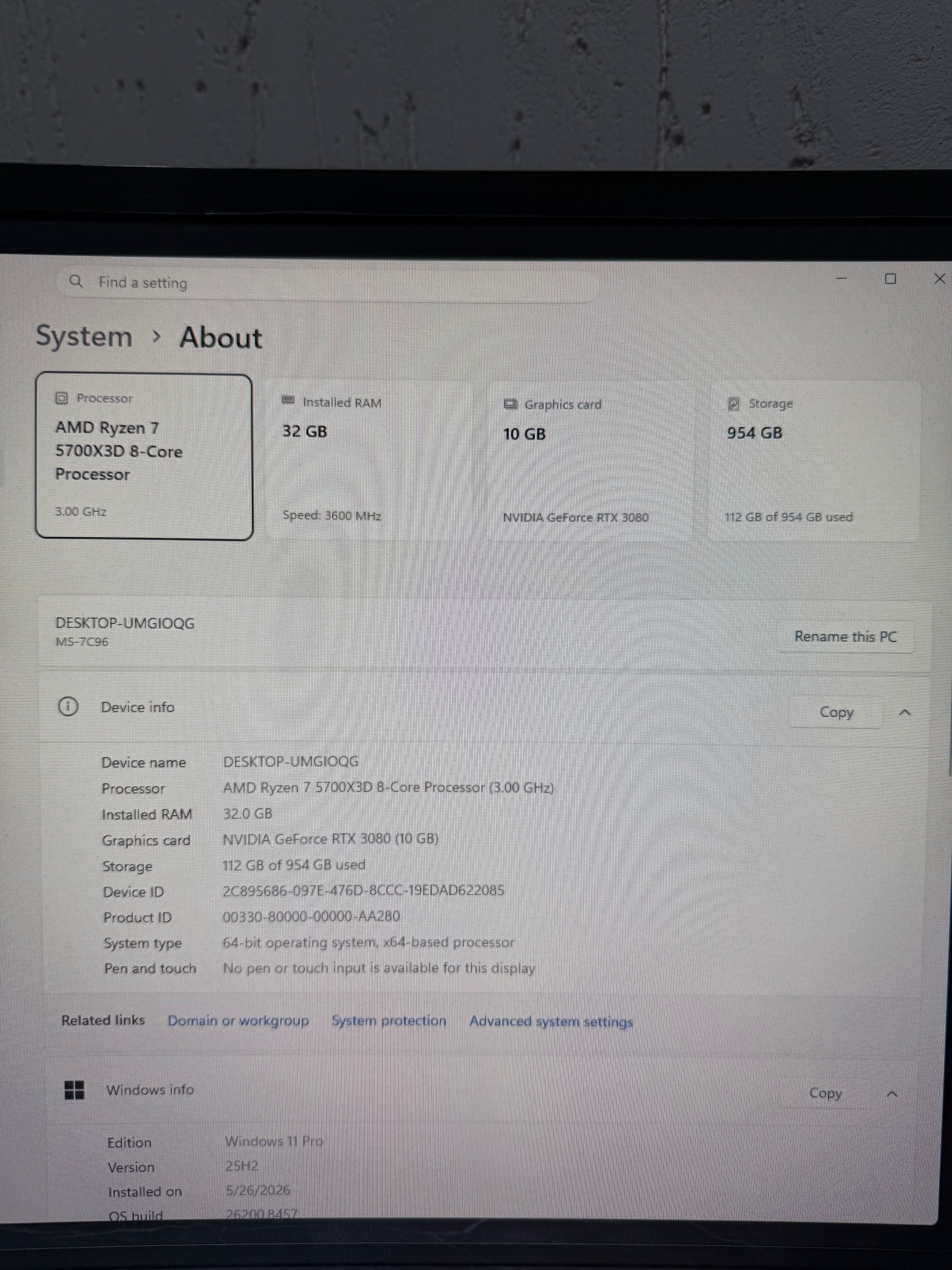 Ryzen 7 5700X3D | EVGA RTX 3080 10GB 1440P Gaming PC