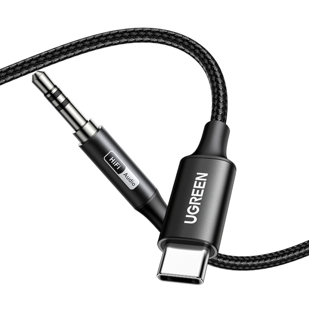 UGREEN USB Type-C to 3.5mm AUX Audio Cable 2M - Black