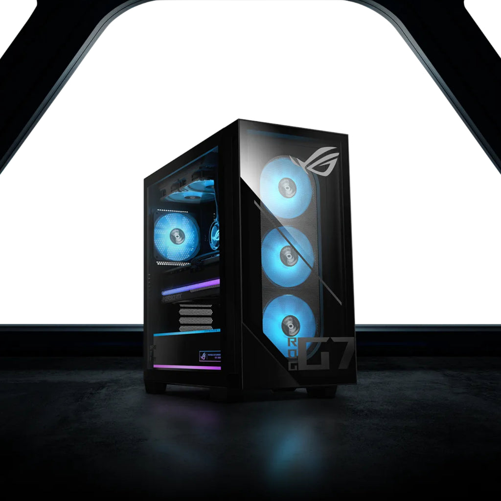 Asus ROG GM700 AMD Ryzen 7 9800X3D Gaming PC | RX 9060 XT | 16GB DDR5 | 2TB SSD | Win 11 Home