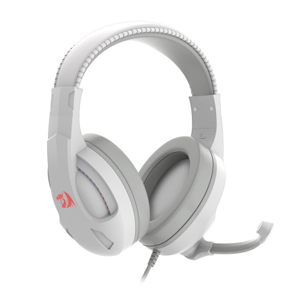 Redragon H211 CRONUS Surround Sound RGB Wired Gaming Headset – White