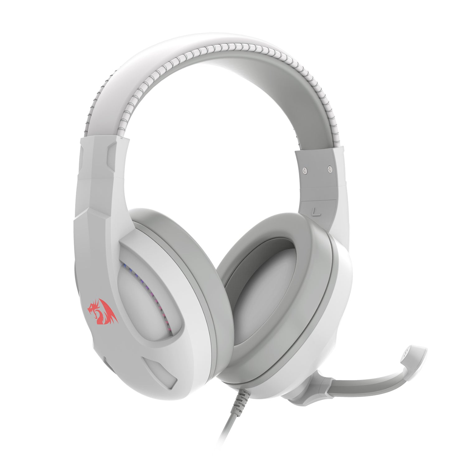 Redragon H211 CRONUS Surround Sound RGB Wired Gaming Headset – White