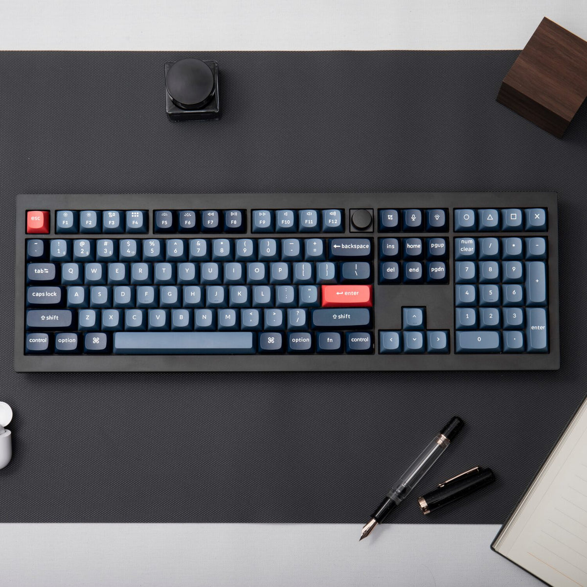 Keychron V6 Max QMK/VIA RED Wireless Custom Mechanical Keyboard | RED Switch - Black