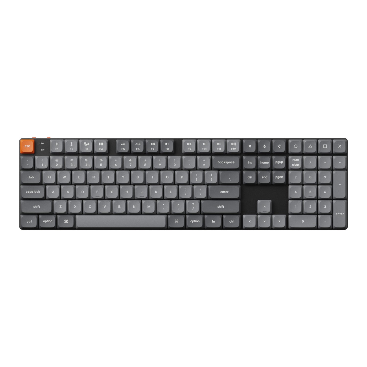 Keychron K5 Max QMK/VIA Full-sized Wireless Custom Mechanical Keyboard | RED Switches