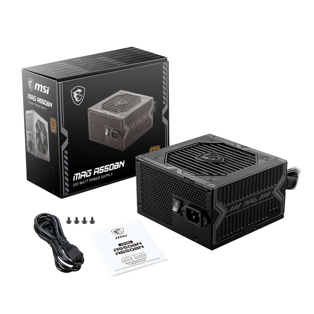 MSI MAG A650BN 80PLUS Bronze 650W Non-modular Power Supply