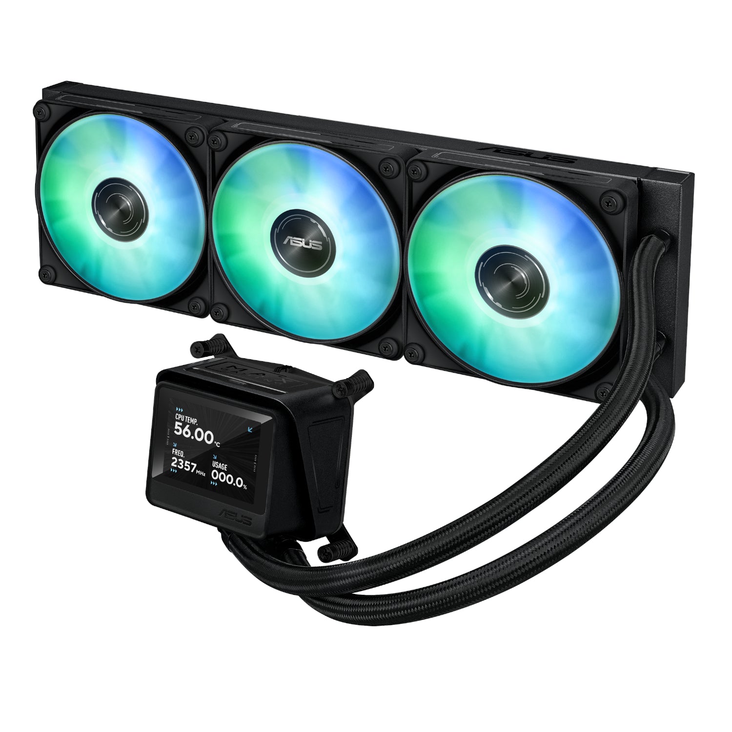 Asus MAX Gaming LC 360 ARGB LCD All-in-one CPU Liquid Cooler - Black