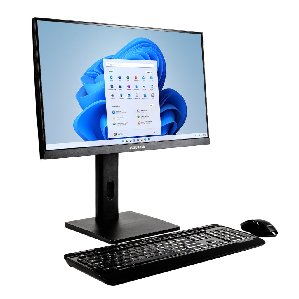 PCBuilder FUSION 24″ Intel Core i5-14400 Windows 11 Pro AiO Desktop PC