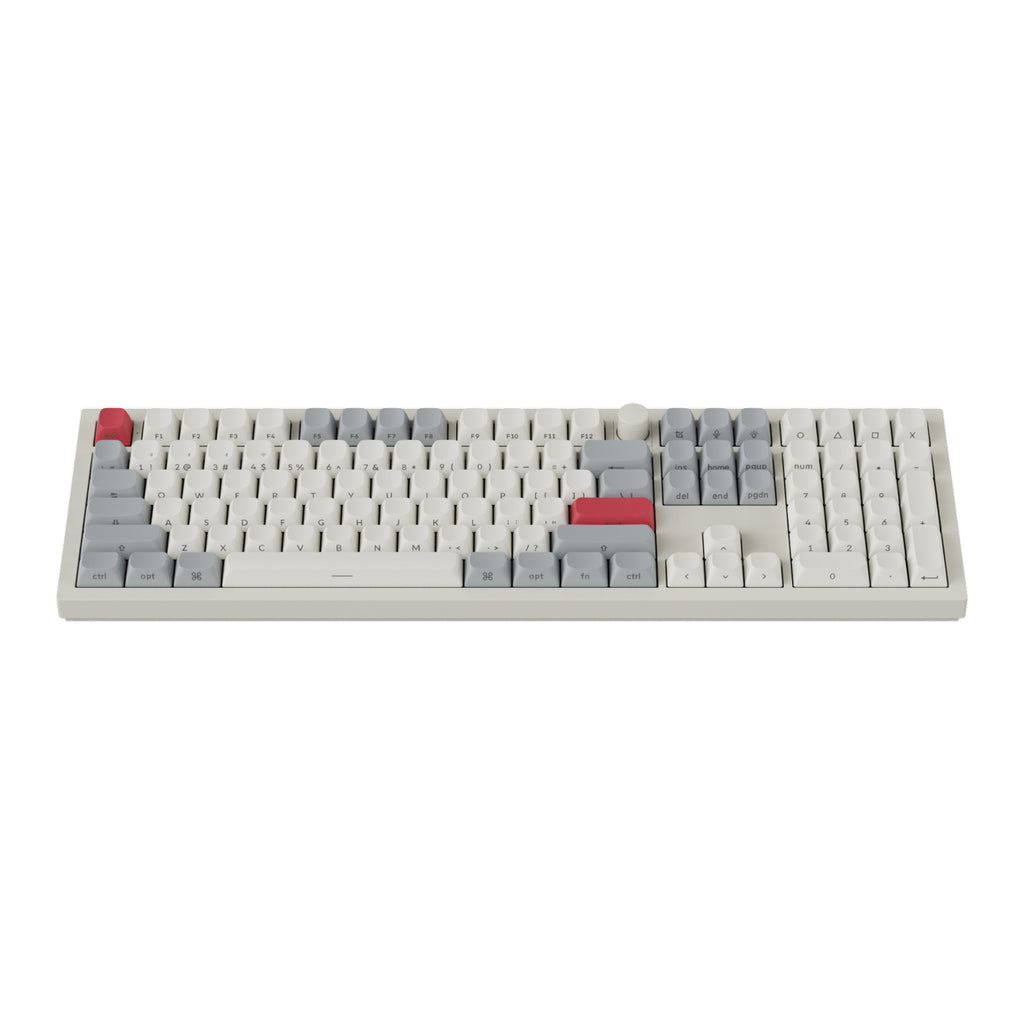 Keychron Q6 Max QMK/VIA Wireless Custom Mechanical Keyboard OSA Gateron Red Jupiter Switches - Shell White